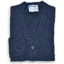Cardigan 50/50 Cotton Navy (24"-32")