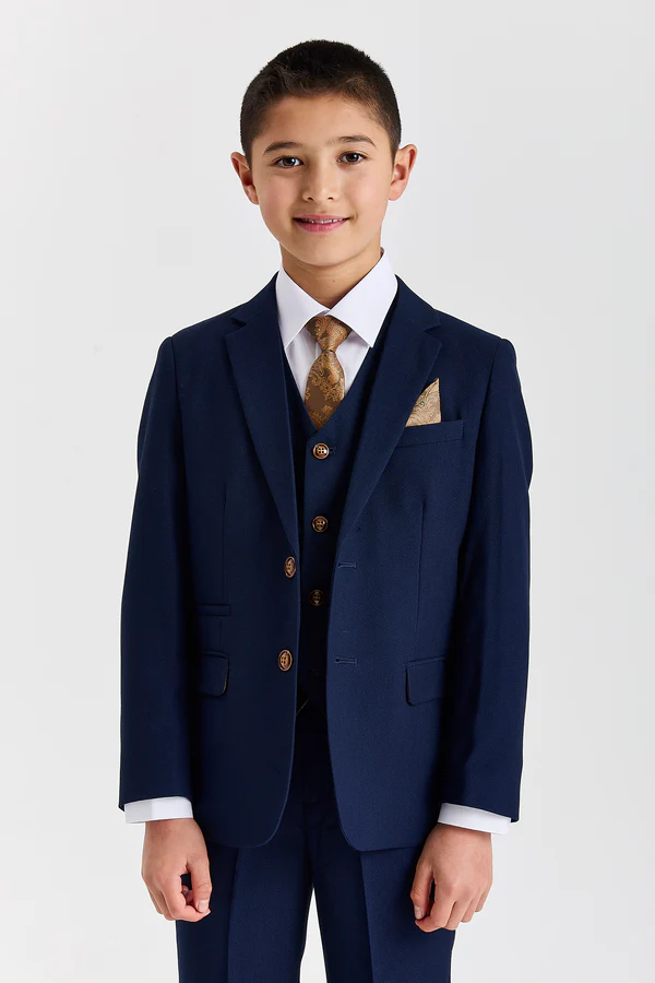 Paul Boys Navy 3pc Suit