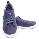 Boys Sneakers Navy Leather Shoes, size 38 (foot length 24cm)