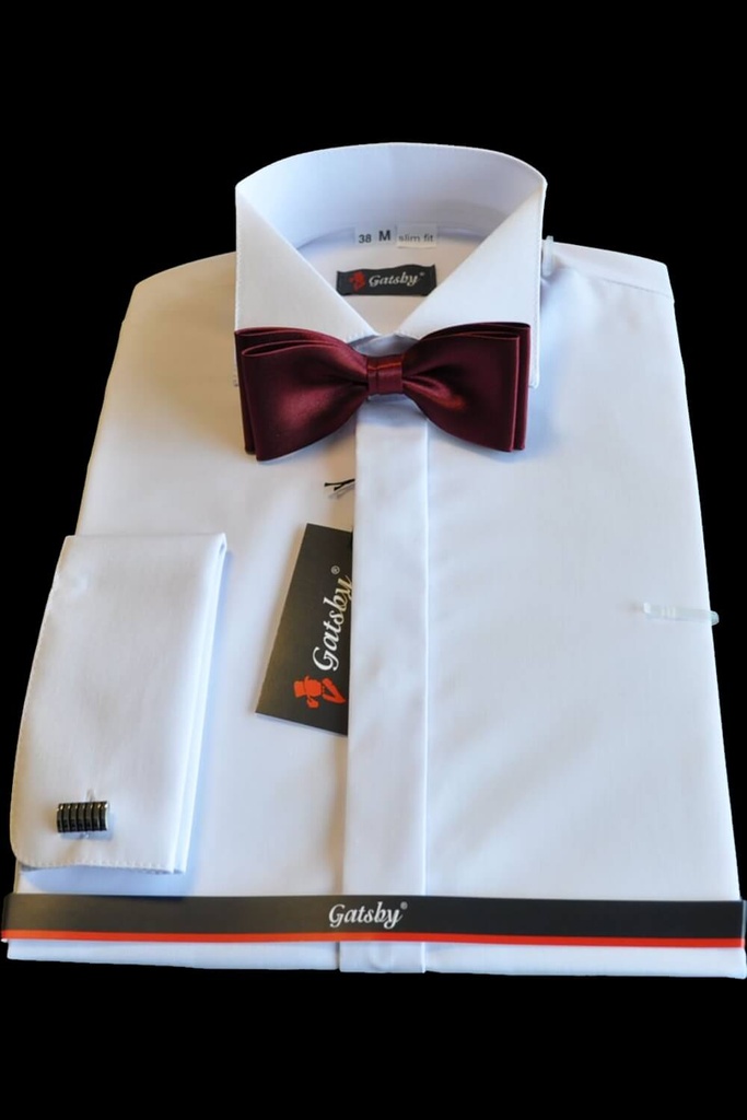 White Shirt Wing Collar SH1019 (Regular, 44)