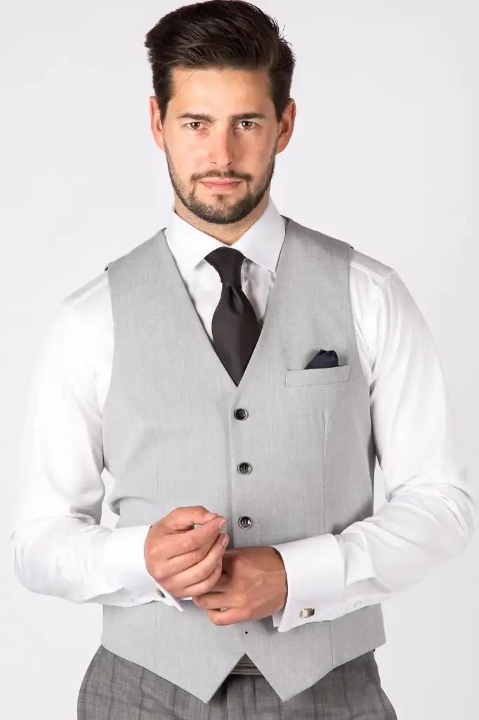 Waistcoat Light Grey 0024