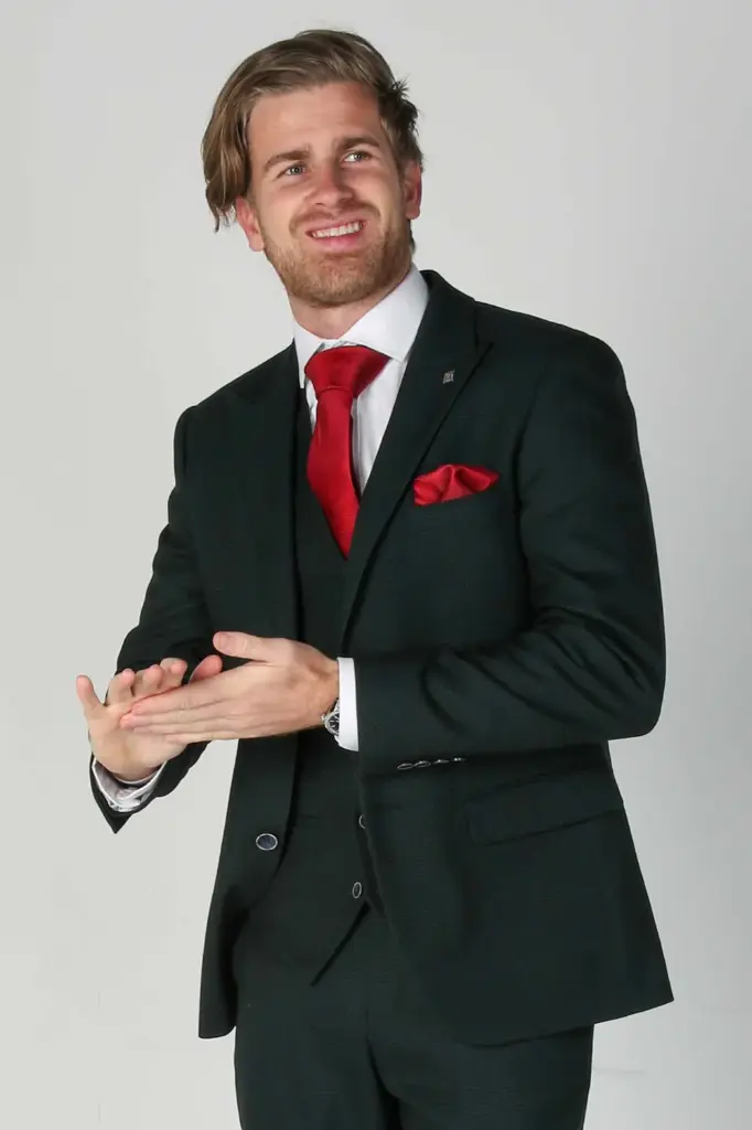 Foster Green 3pc Slim Fit Suit