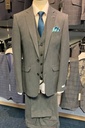 Grey Tapered 3pc Suit 8251 /size 50"