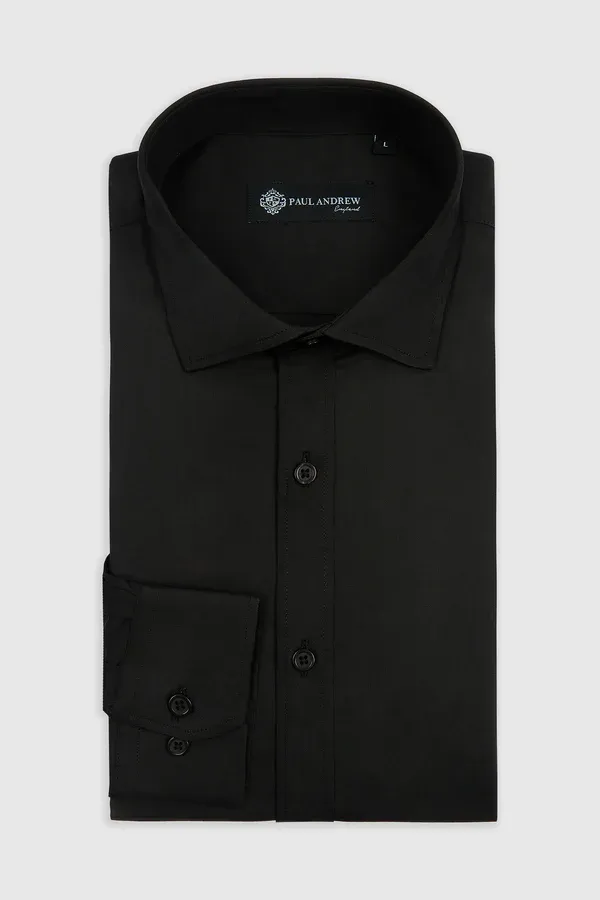 Mens Black Slim Fit Shirt