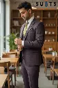 Porto Burgundy 3pc Slim Fit Suit
