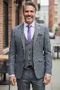 Mason Blue Grey 3pc Suit