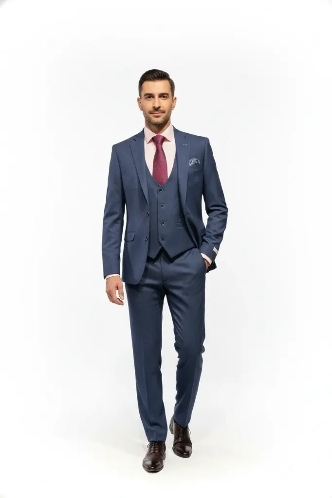Trousers Newton Tapered Fit Navy (28, Short)