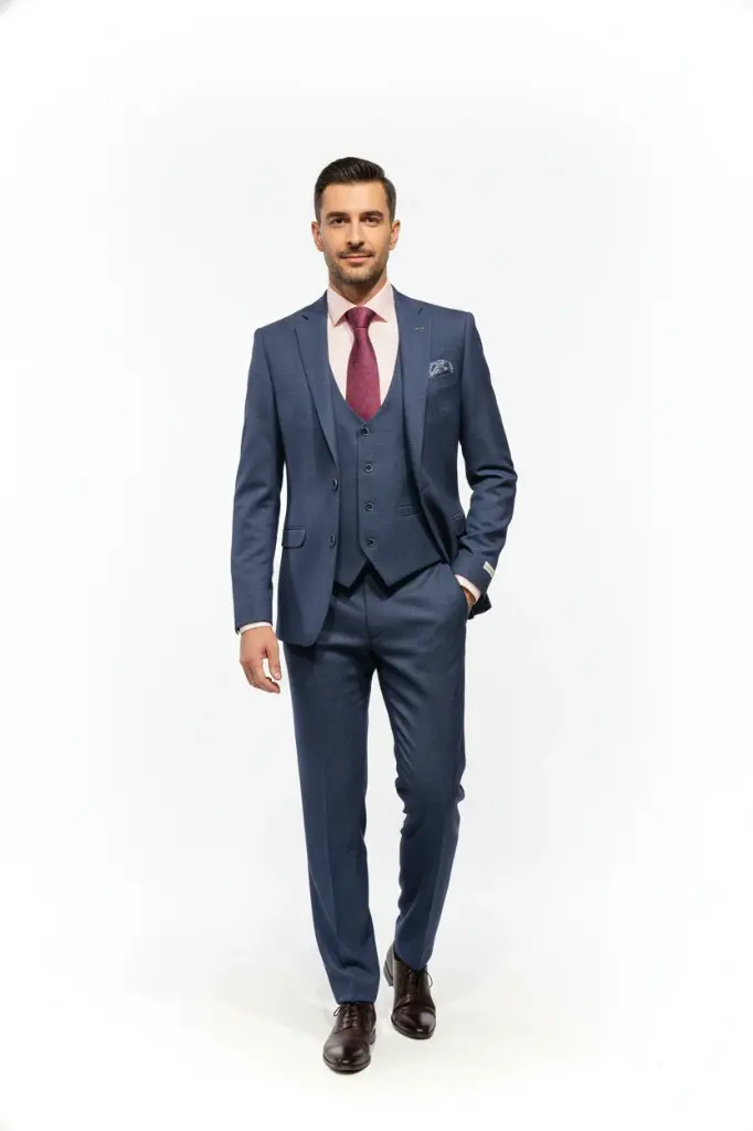 Waistcoat Newton Tapered Fit Navy (34)