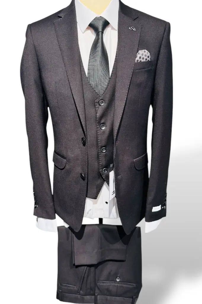 Black Suit Jacket Tapered Fit 4089