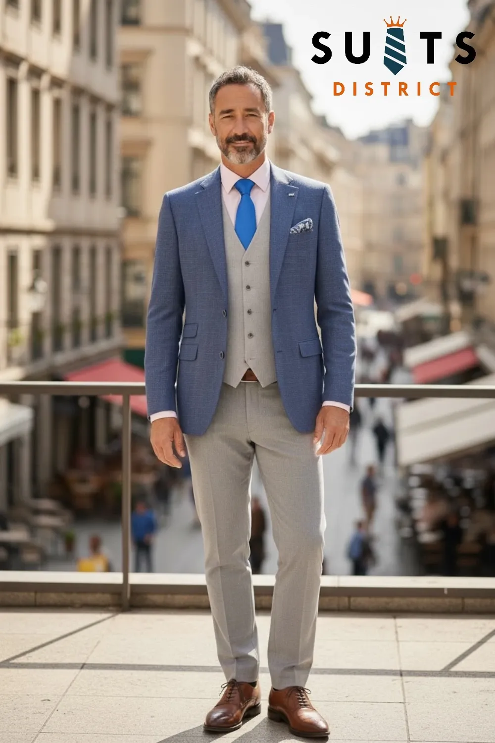 Faro Blue Tapered Blazer