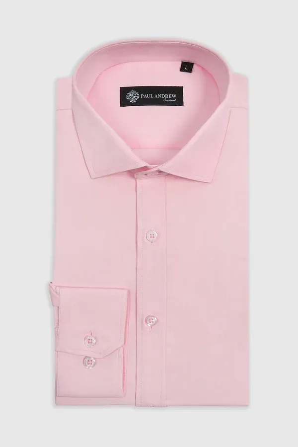 Mens Pink Slim Fit Shirt