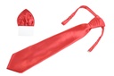 Red Cascading Tie & Handkerchief