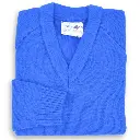 Jumper V Neck Knitted Royal (3-10)