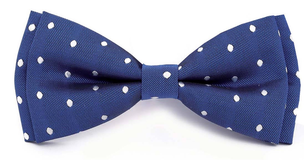 Boys Bow Tie F4 Blue w/spots