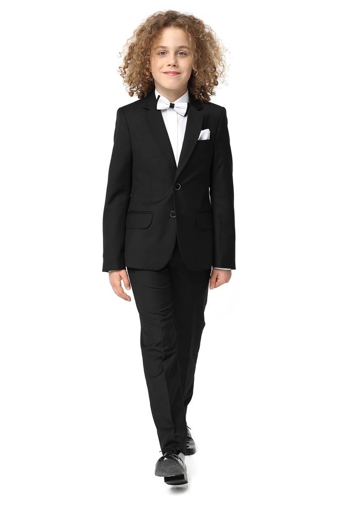Tim Boys 2pc Suit - Black (122 (Regular Tapered))