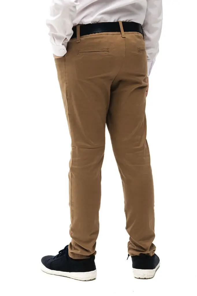 Chino - Boys Beige Slim Fit Trousers (158 - 170)