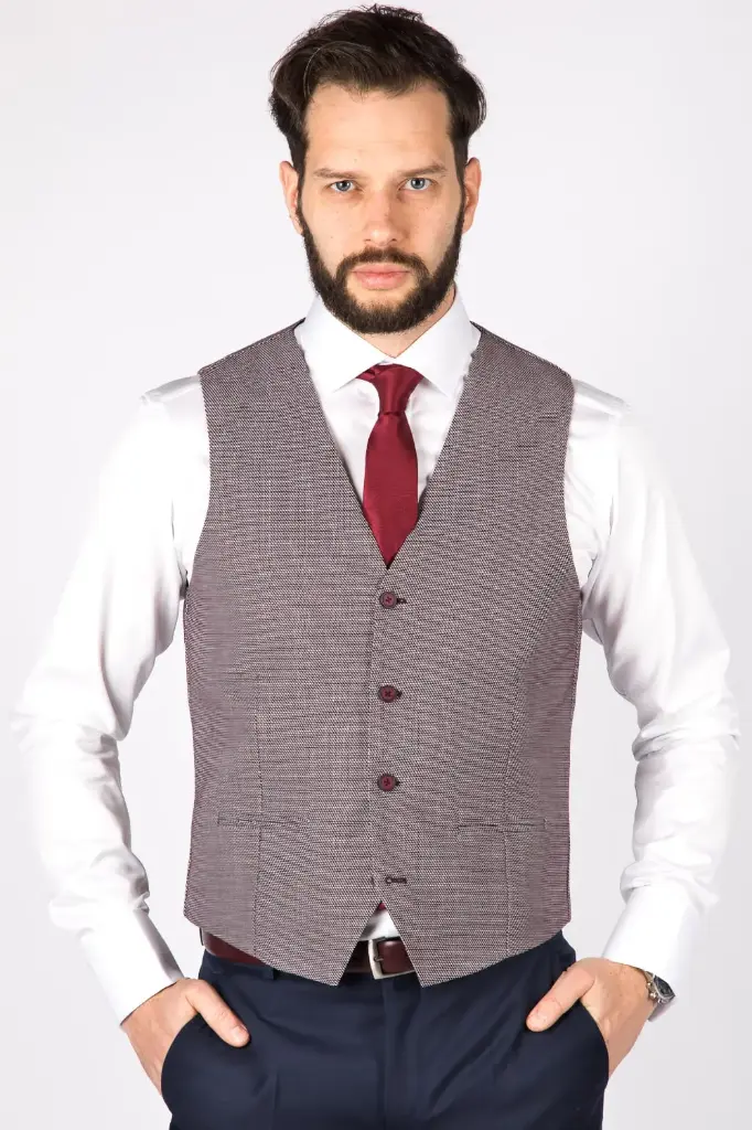 Waistcoat Maroon 0030