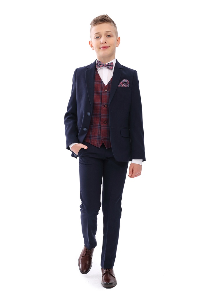 Felix B Boys 3pc Suit - Navy