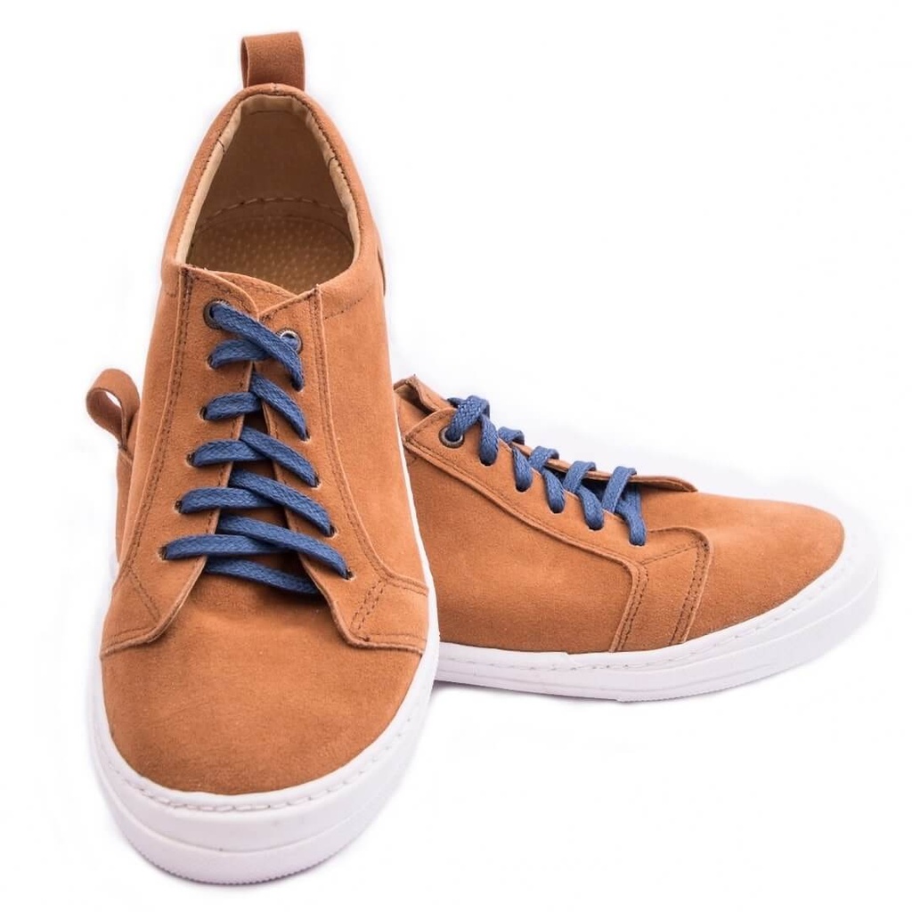 Boys Sneakers Camel Leather Shoes
