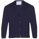 Cardigan 50/50 Cotton Navy (24"-32")