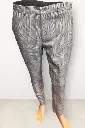 Grey Check Skinny Fit Stretch Trousers Tulum