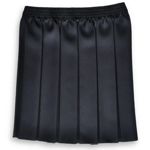 Skirt EW Box Pleat Navy (age 11-14) [Clearance]