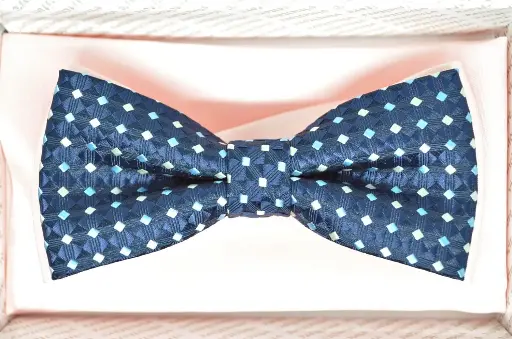 TBOW-10, Navy on Pink Bow Tie