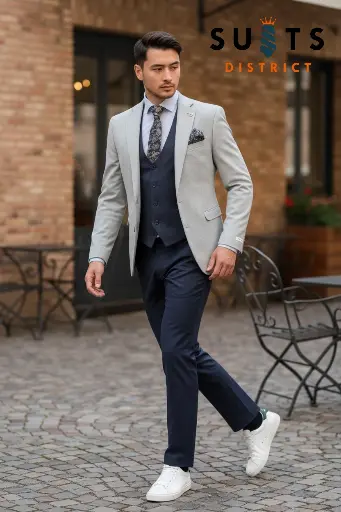 Blazer Porto L.Grey Tapered Fit