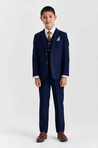 Paul Boys Navy 3pc Suit